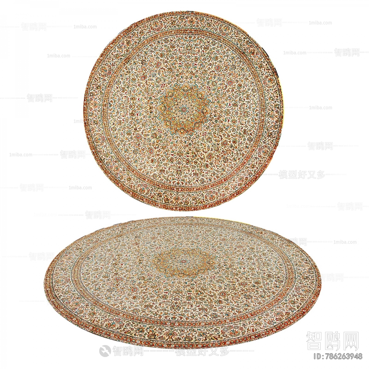 European Style Circular Carpet
