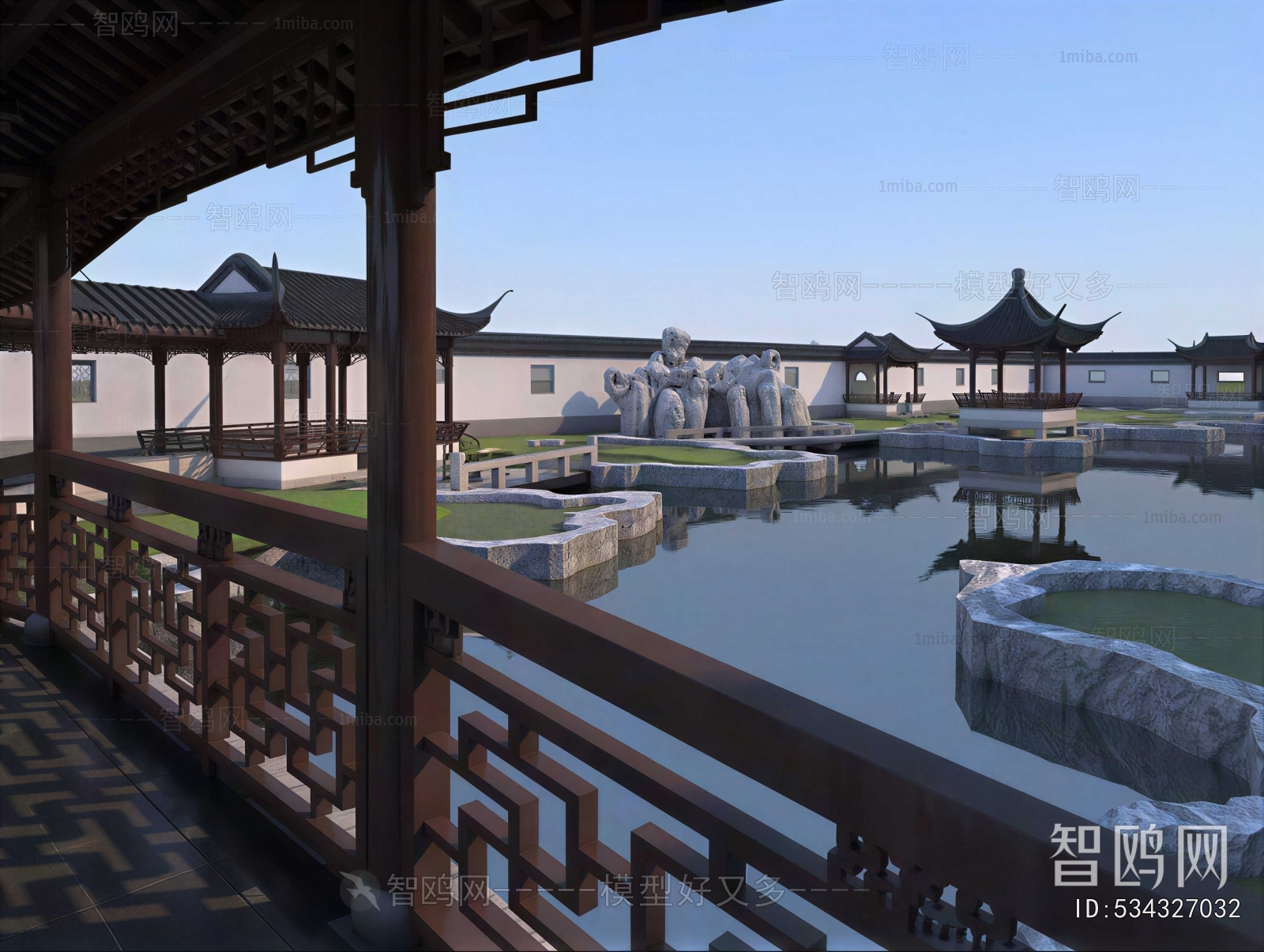 Chinese Style Courtyard/landscape