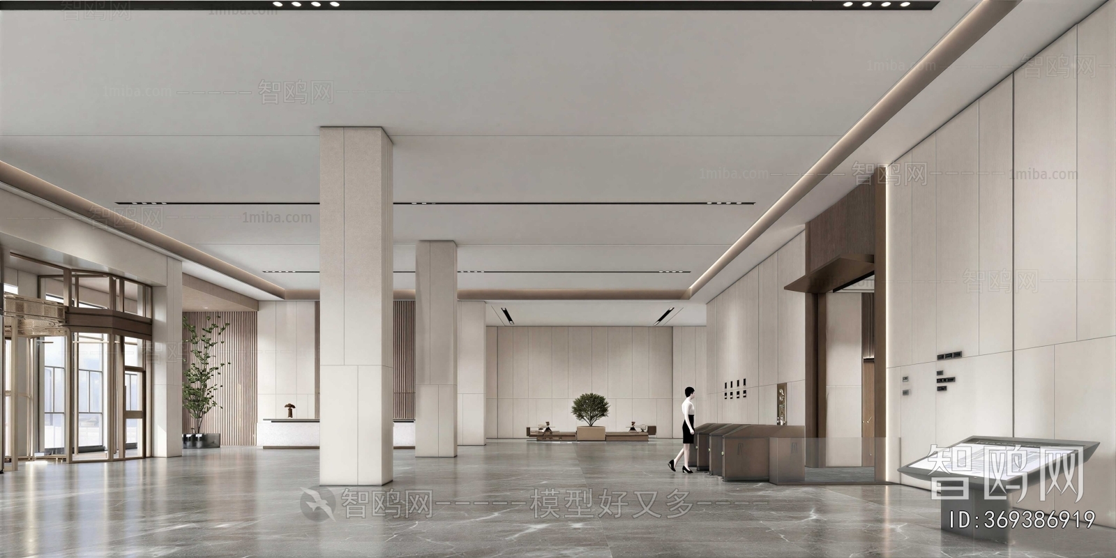 Modern Office Reception Desk