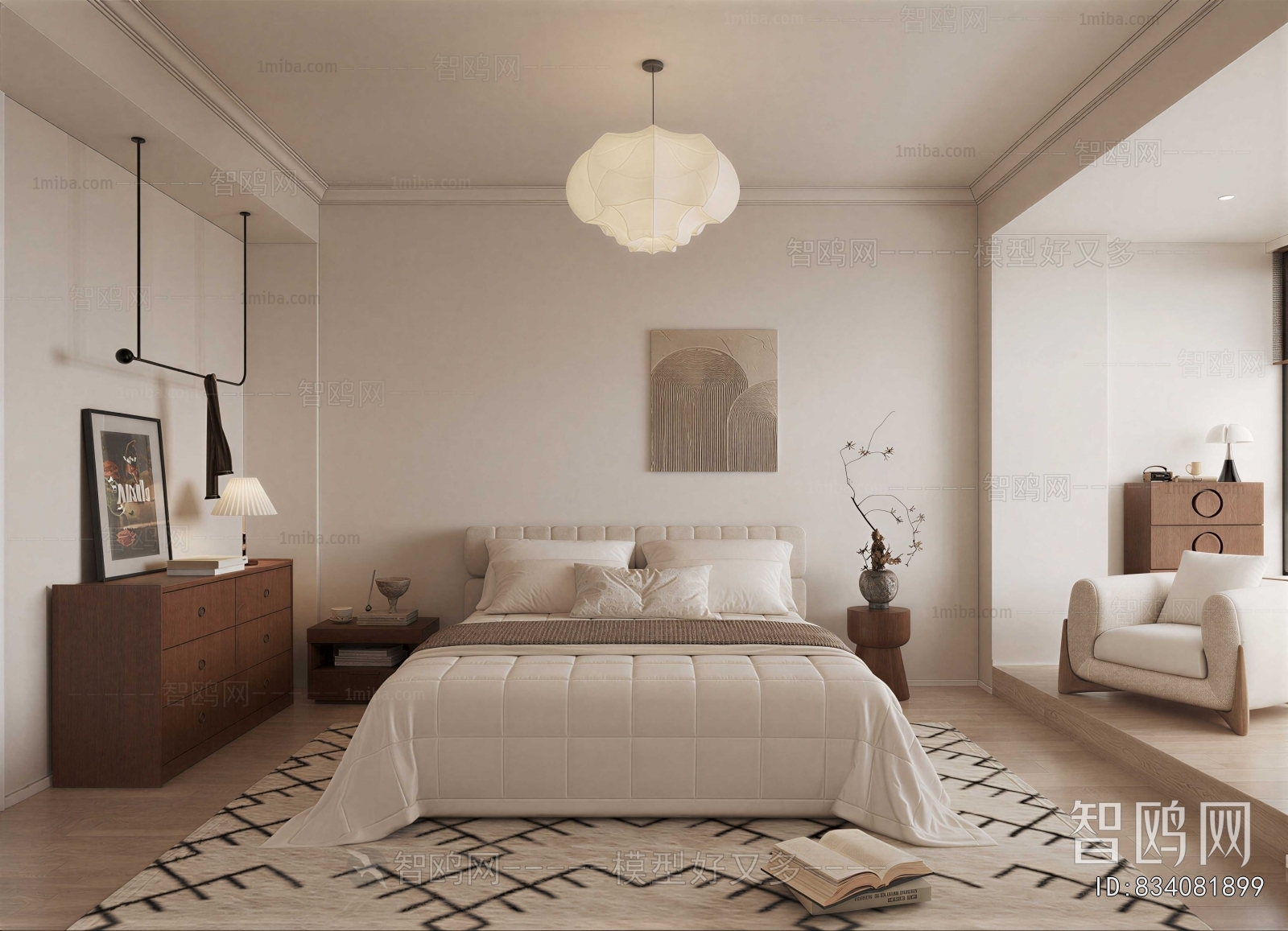 Wabi-sabi Style Bedroom