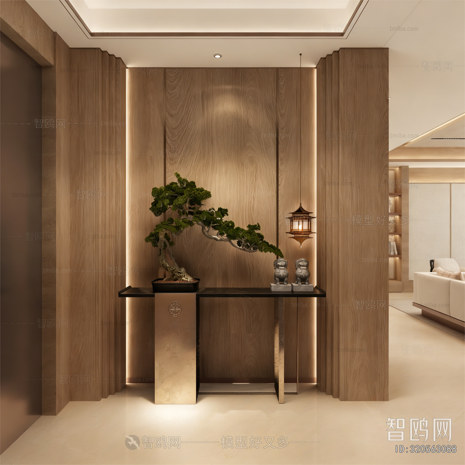 New Chinese Style Hallway