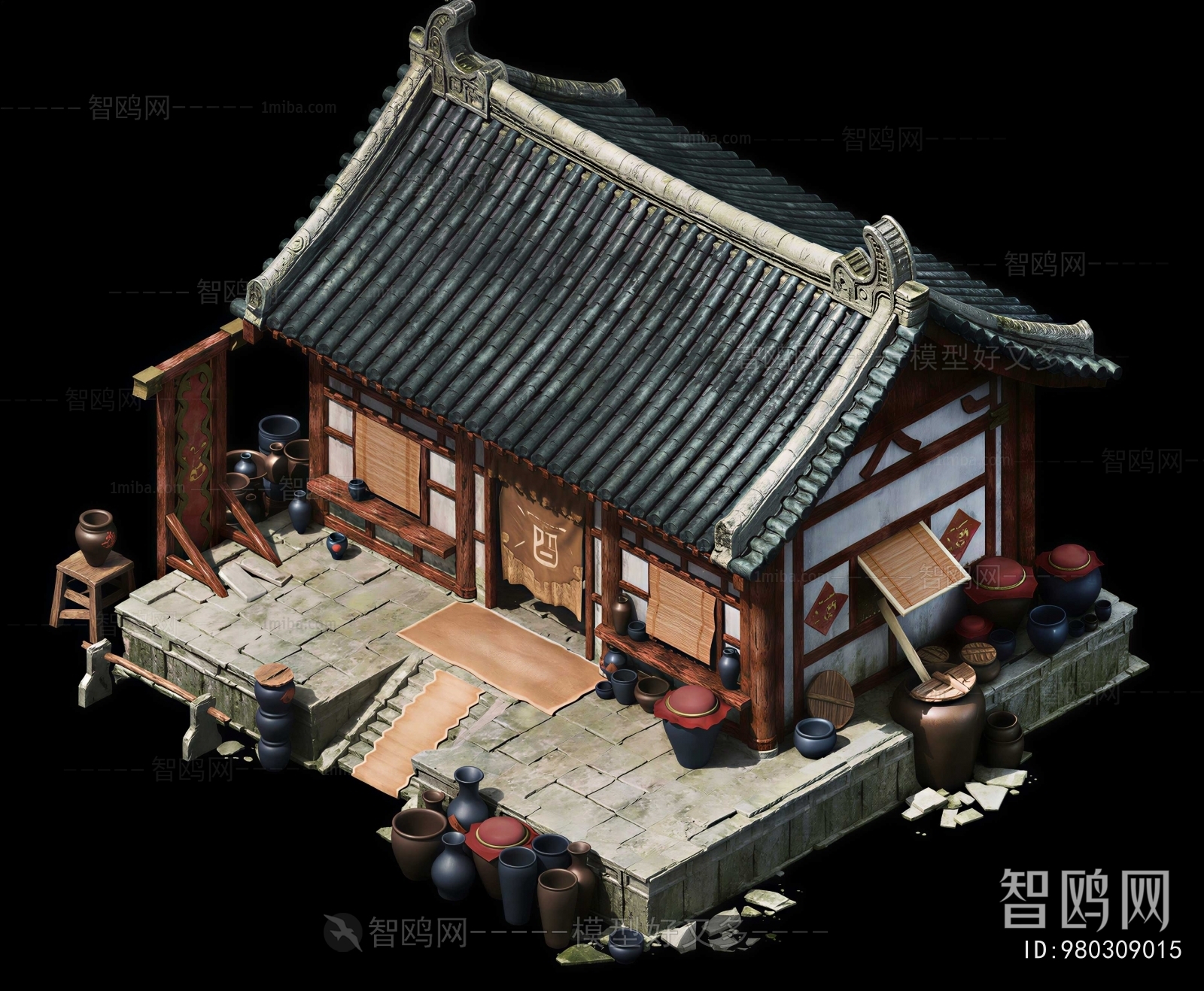 Chinese Style Ancient Architectural Buildings