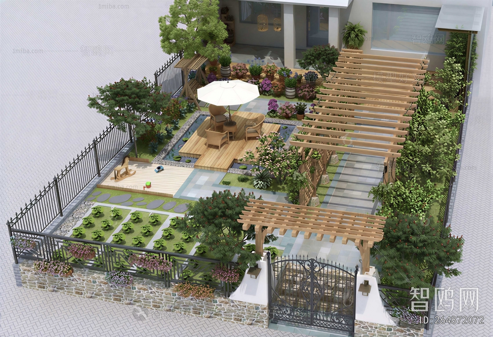 Modern Courtyard/landscape