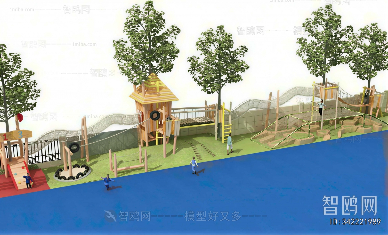 Modern Outdoor Space In Kindergarten