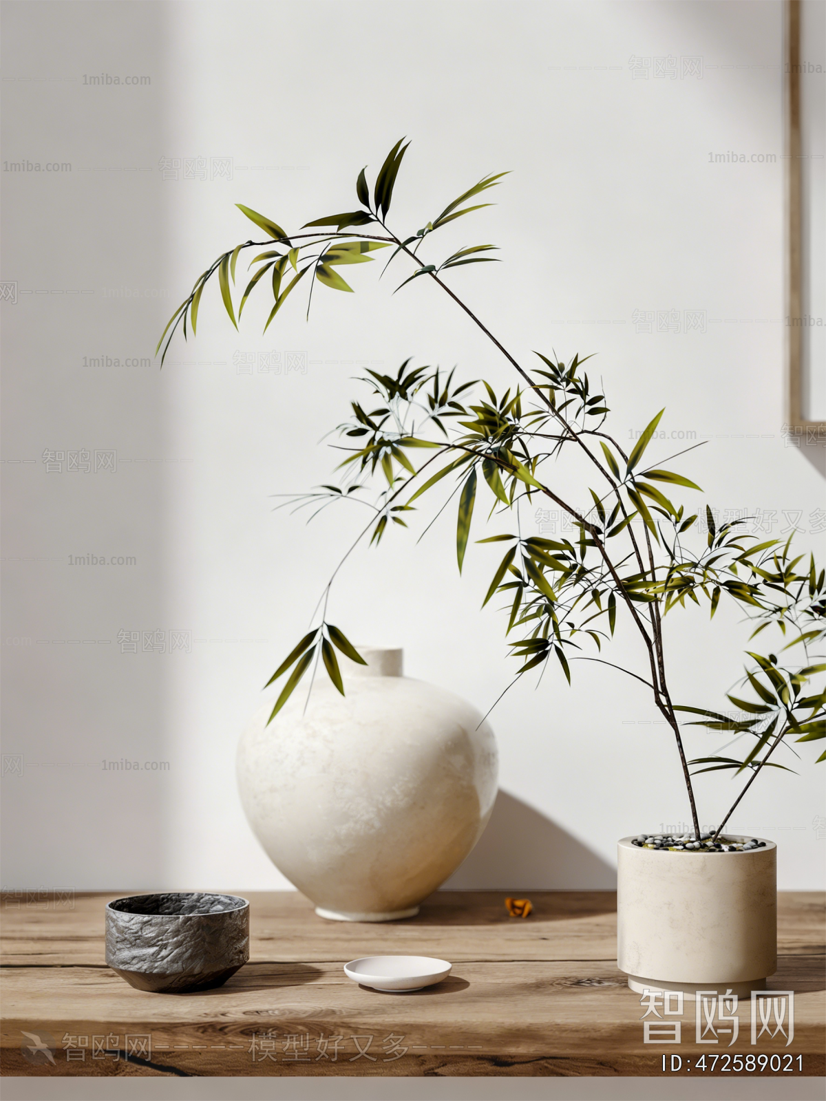 Modern Ground Green Plant Potted Plants