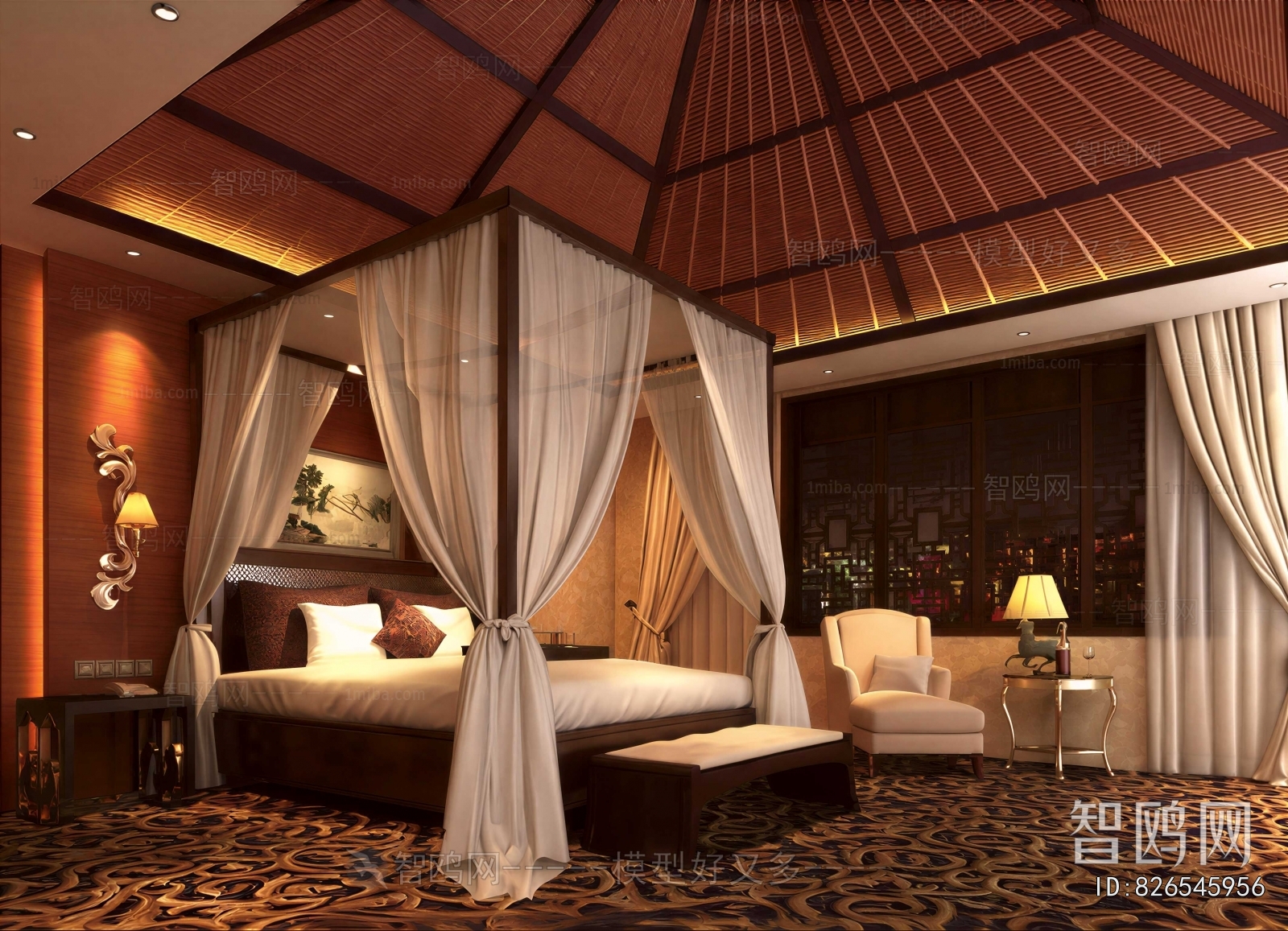 Southeast Asian Style Bedroom