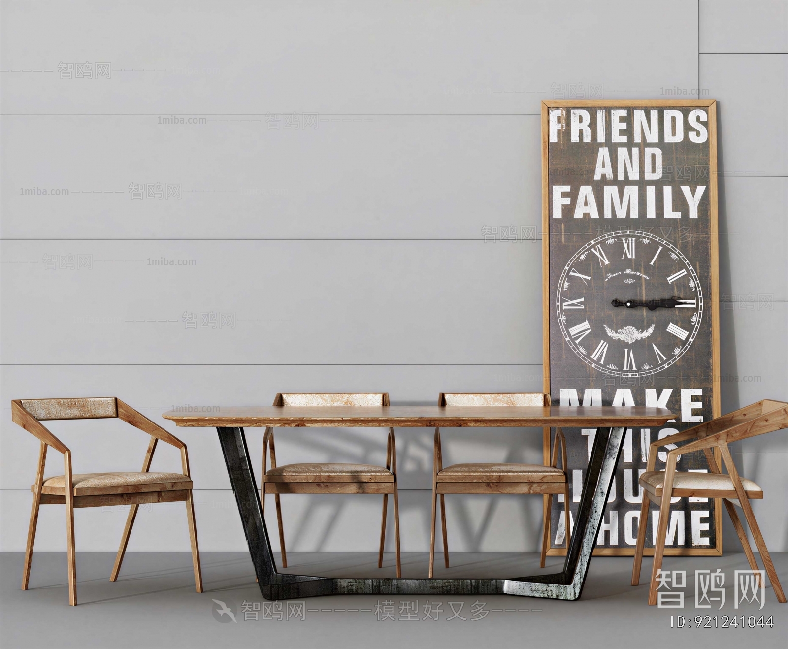 Industrial Style Dining Table And Chairs