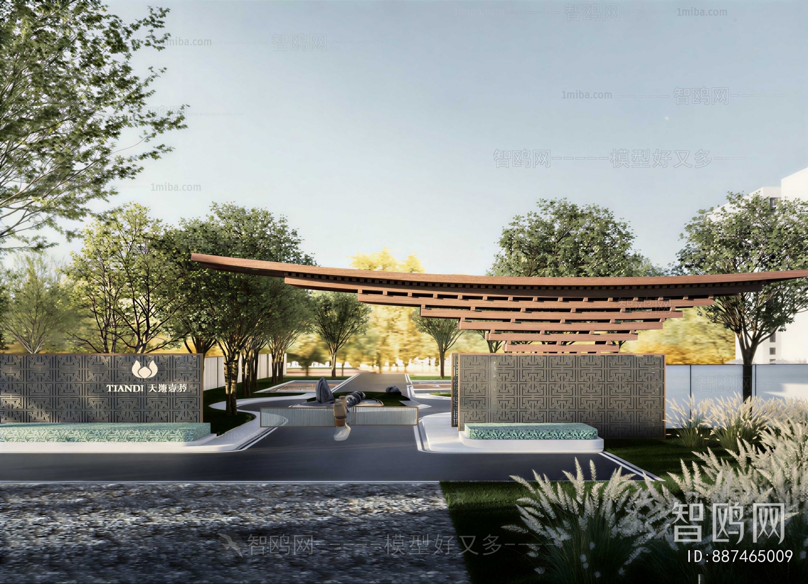 New Chinese Style Facade Element
