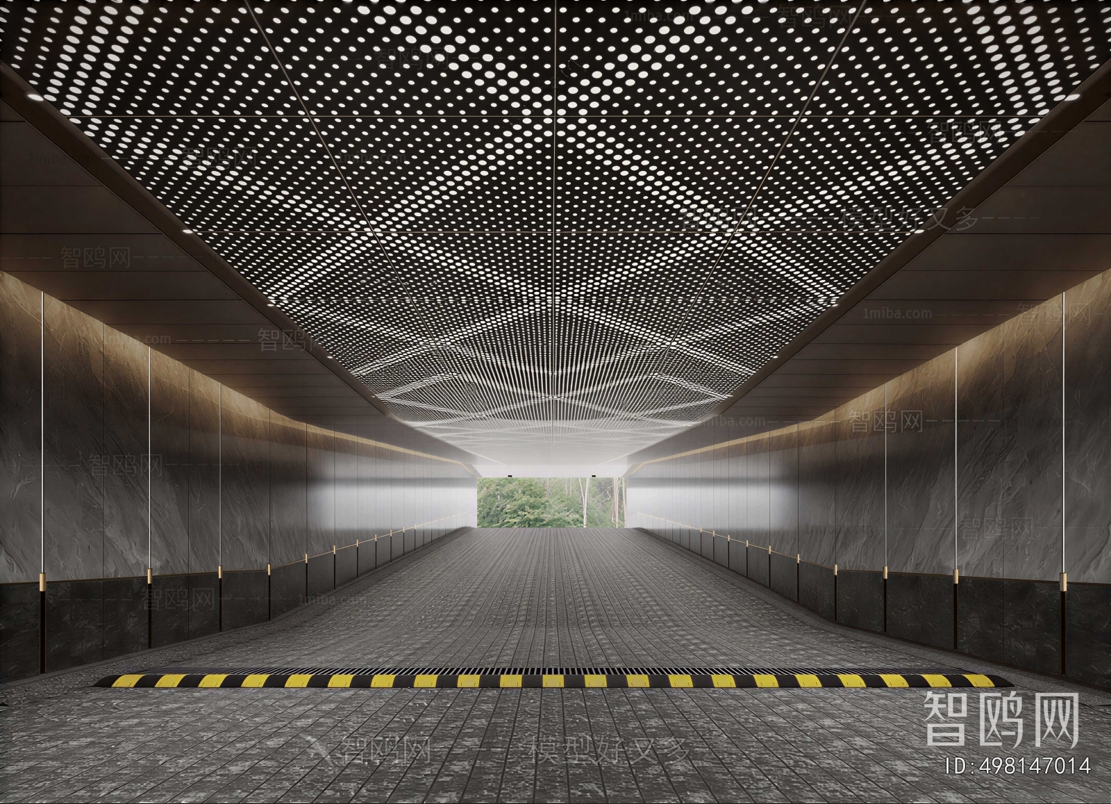 Modern Underground Parking Lot