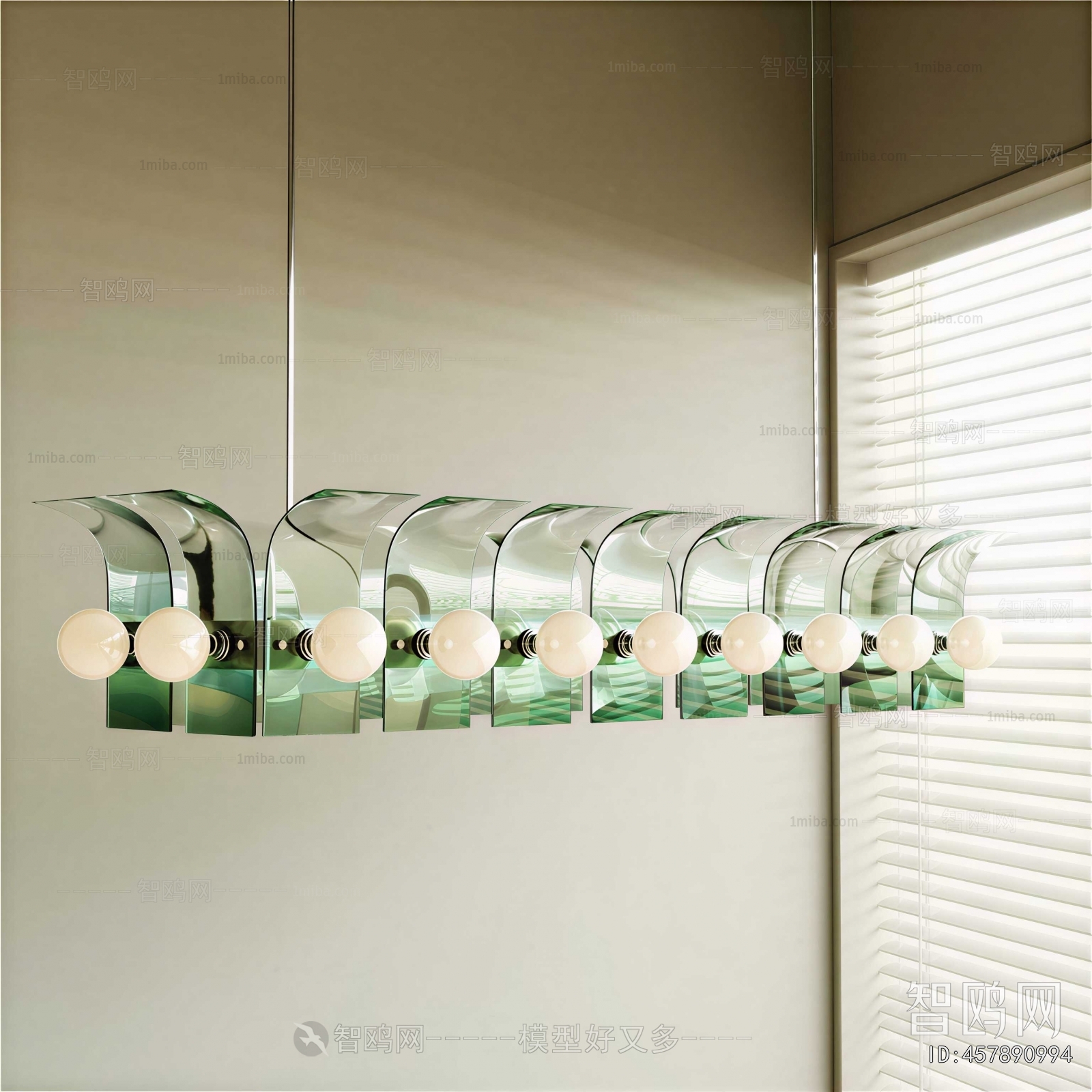 Modern Long Chandelier