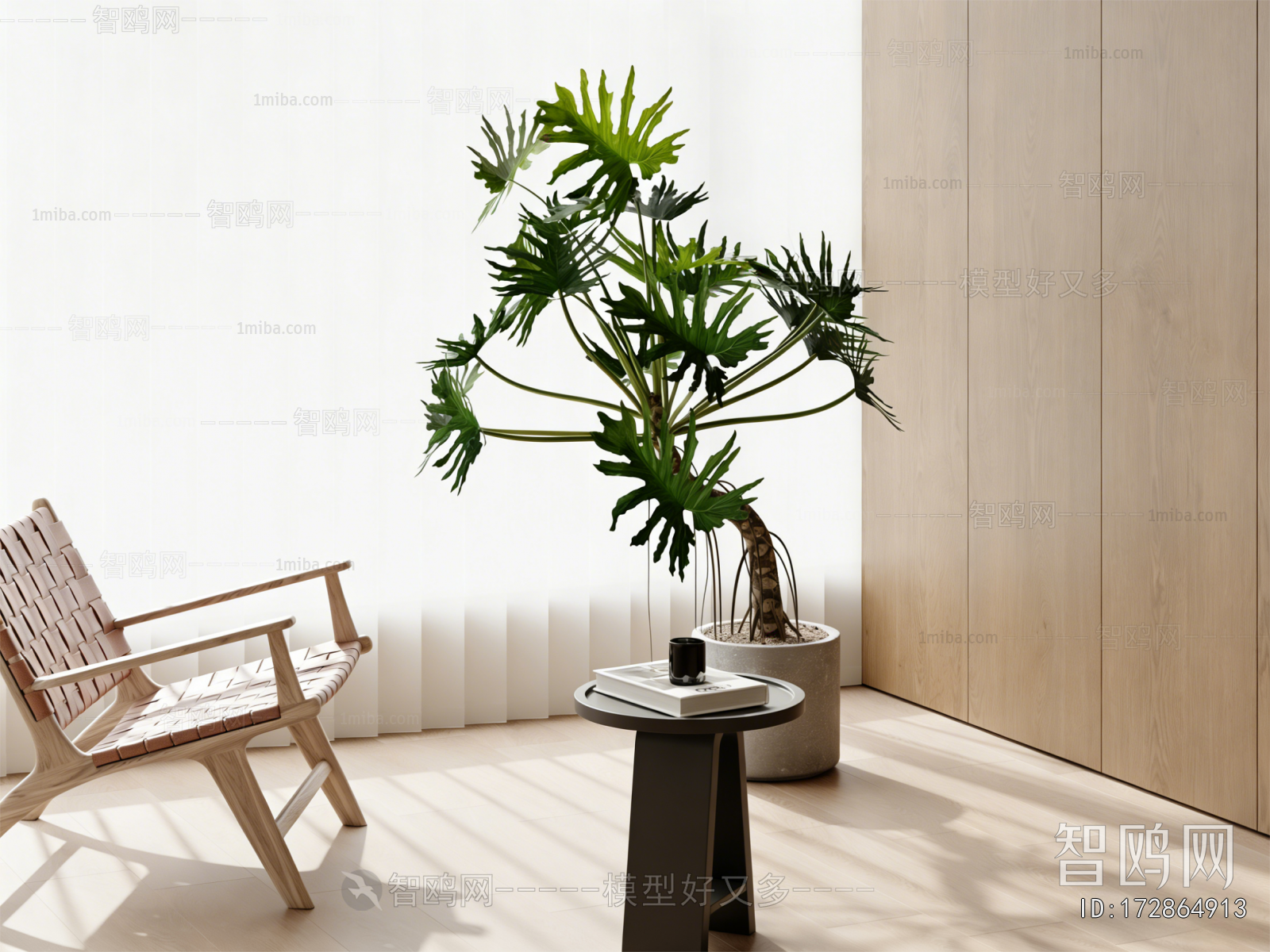 Modern Ground Green Plant Potted Plants