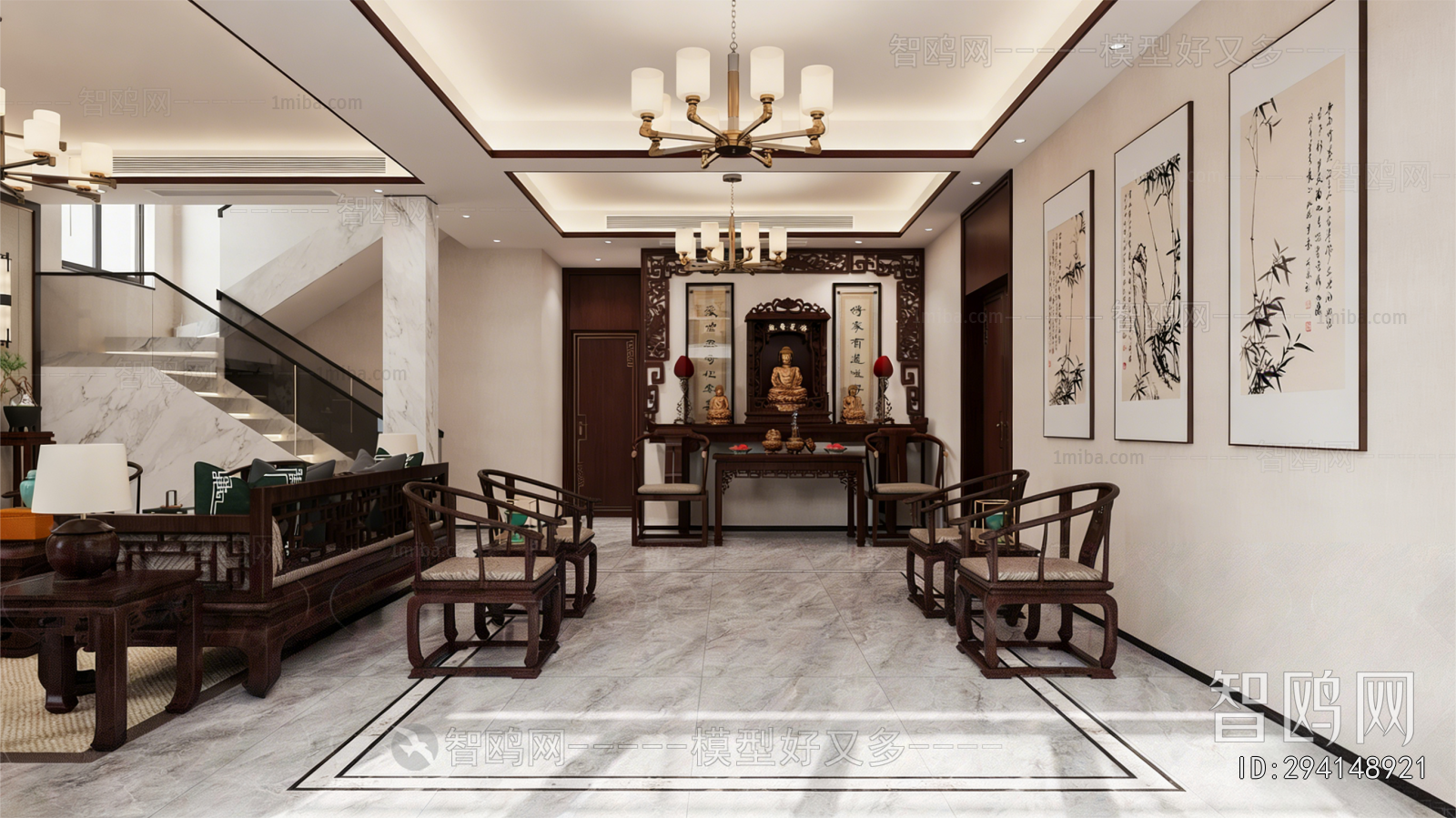 New Chinese Style Hallway