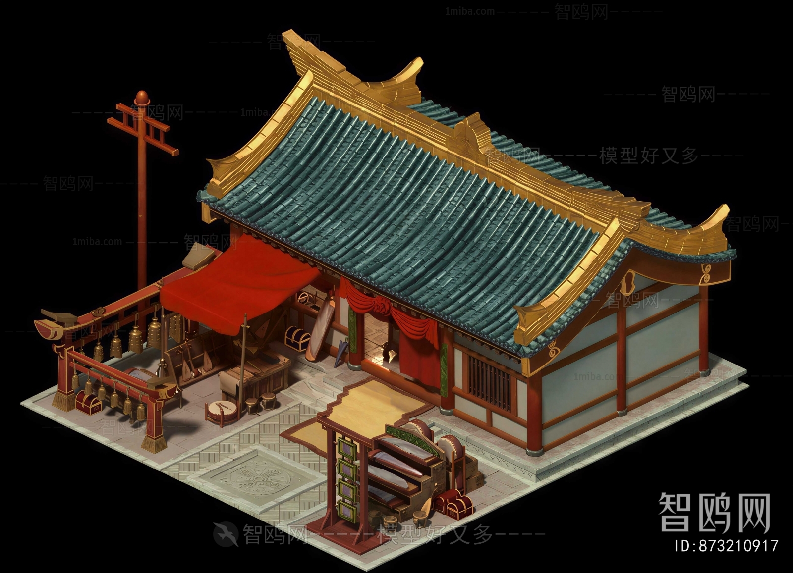 Chinese Style Ancient Architectural Buildings