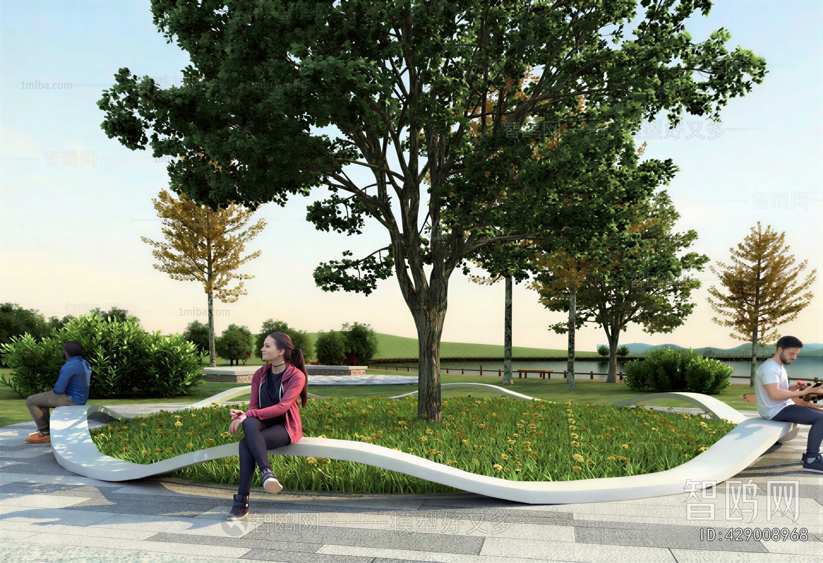Modern Park Landscape