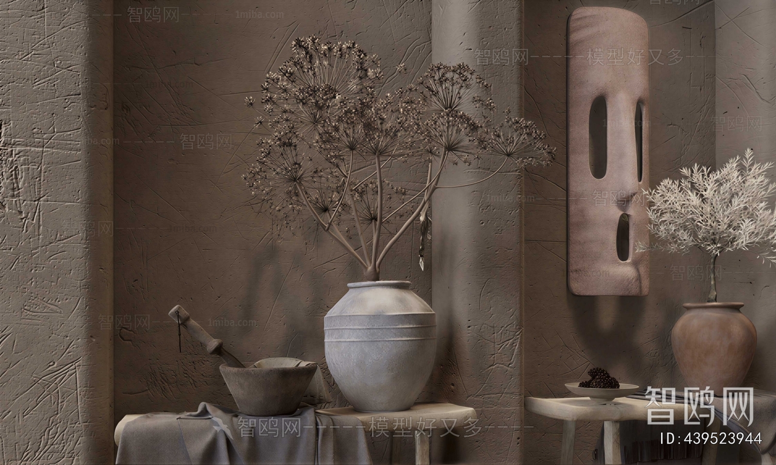 Wabi-sabi Style Dried Branch