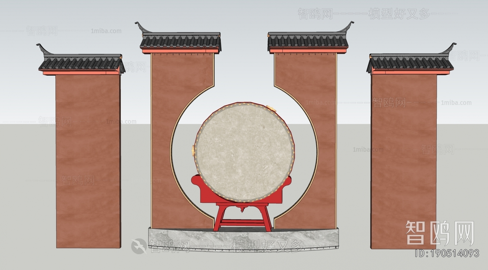 New Chinese Style Landscape Wall