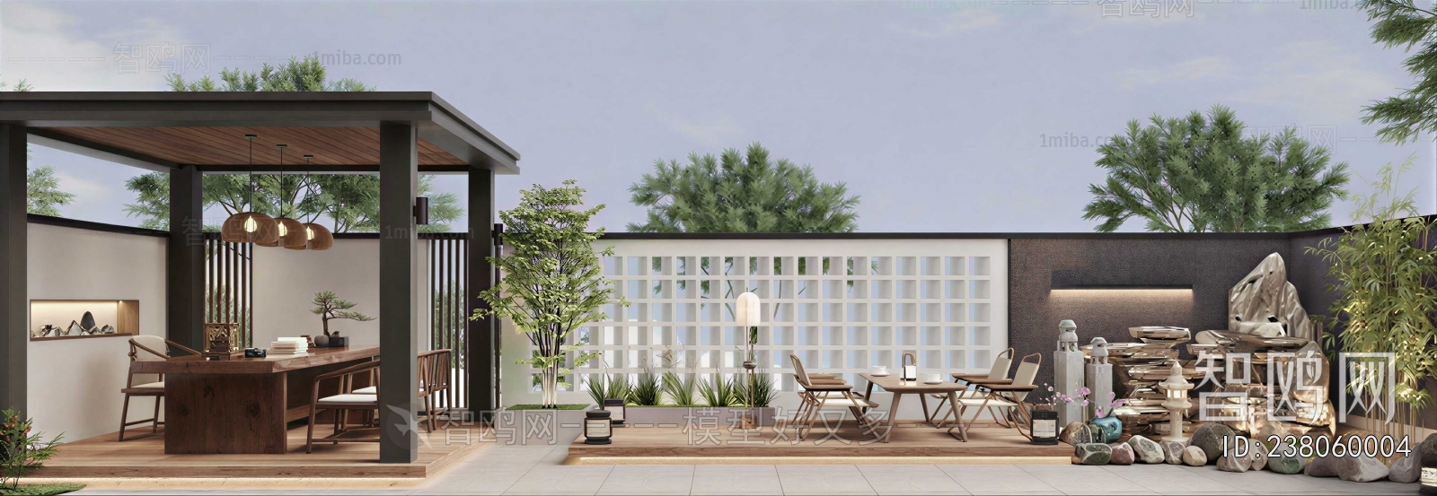 New Chinese Style Courtyard/landscape