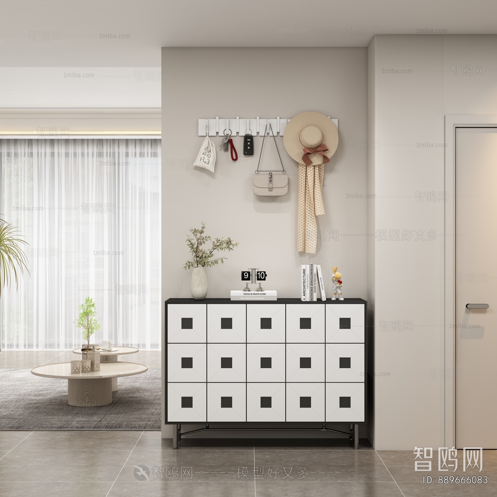 Modern Entrance Cabinet
