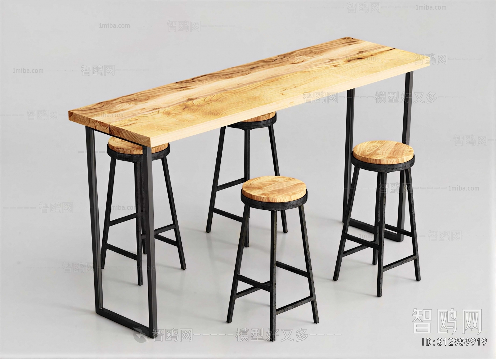 Industrial Style Counter Bar