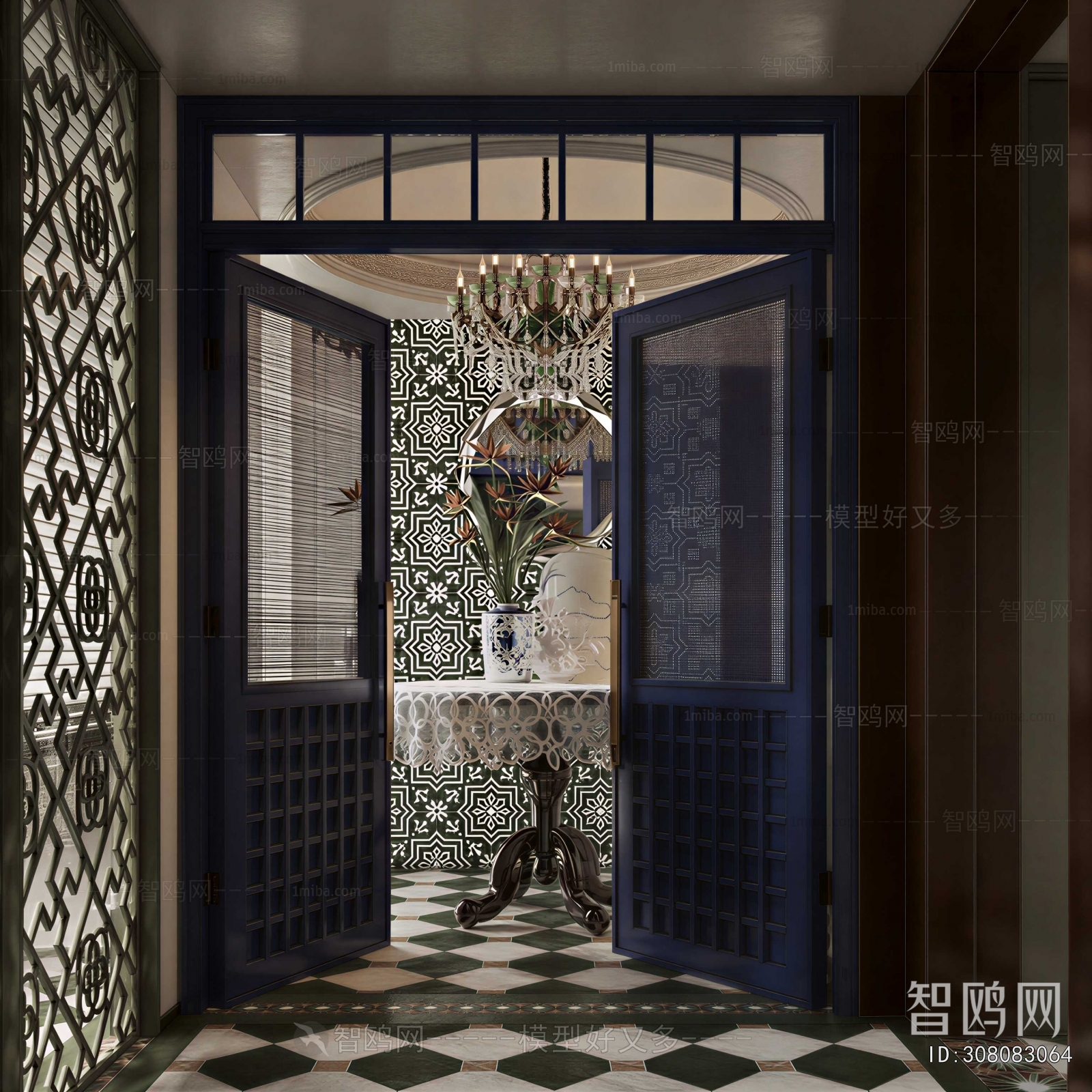 French Style Hallway