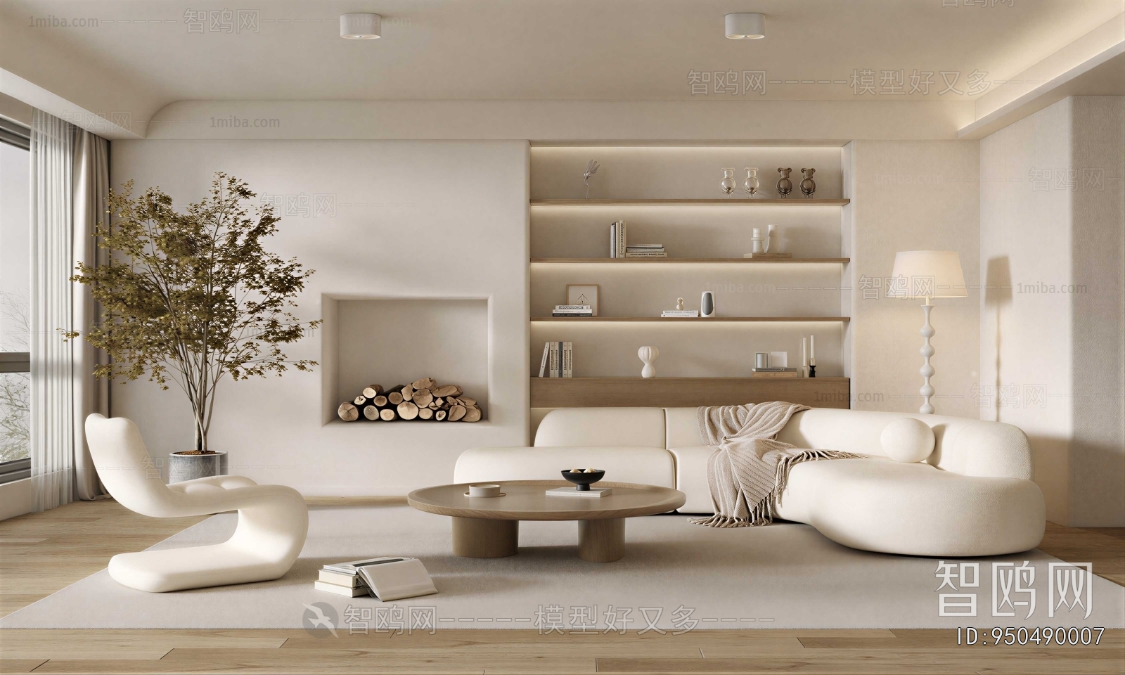 Wabi-sabi Style A Living Room
