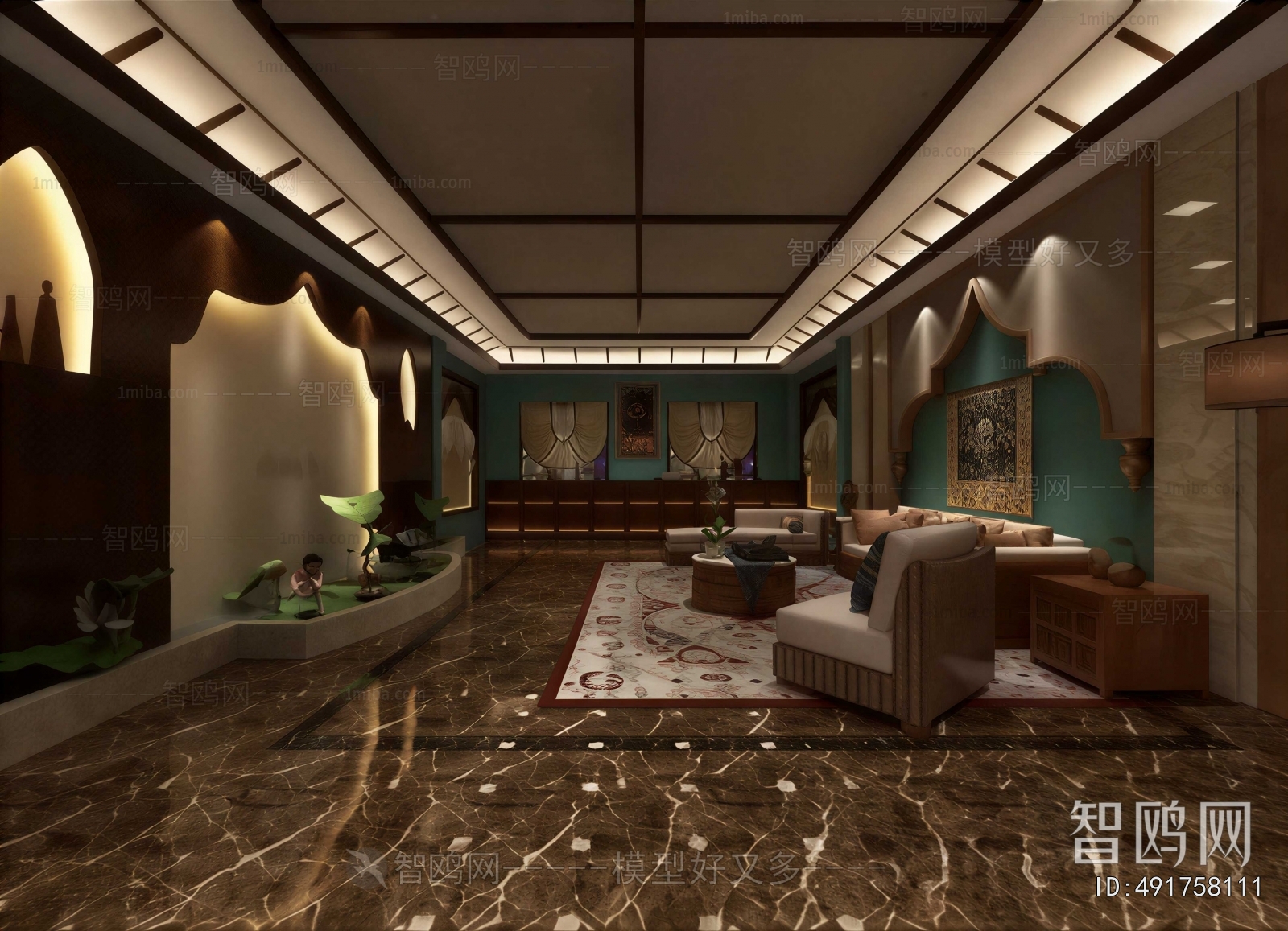 New Chinese Style Lobby Hall