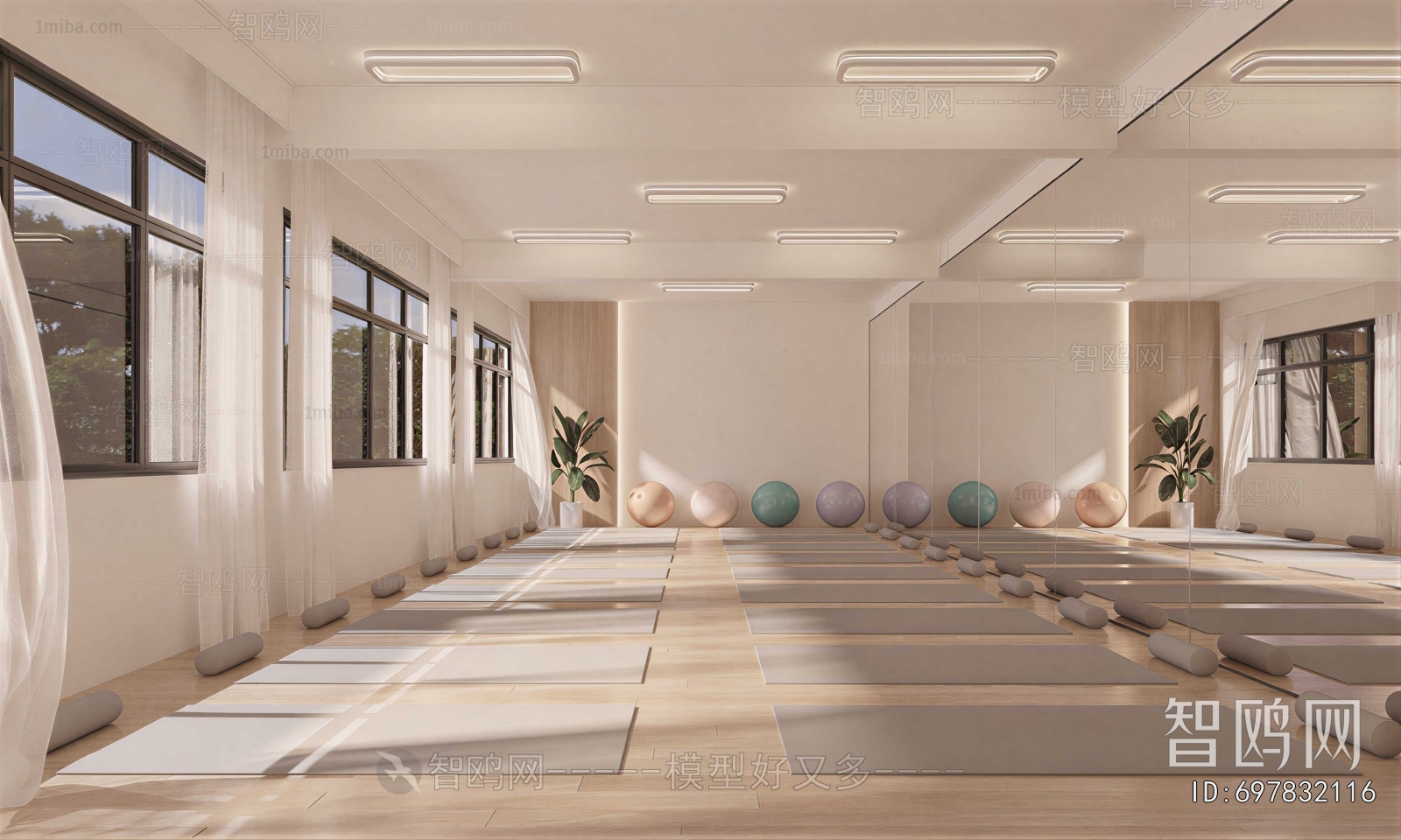 Modern Yoga Room