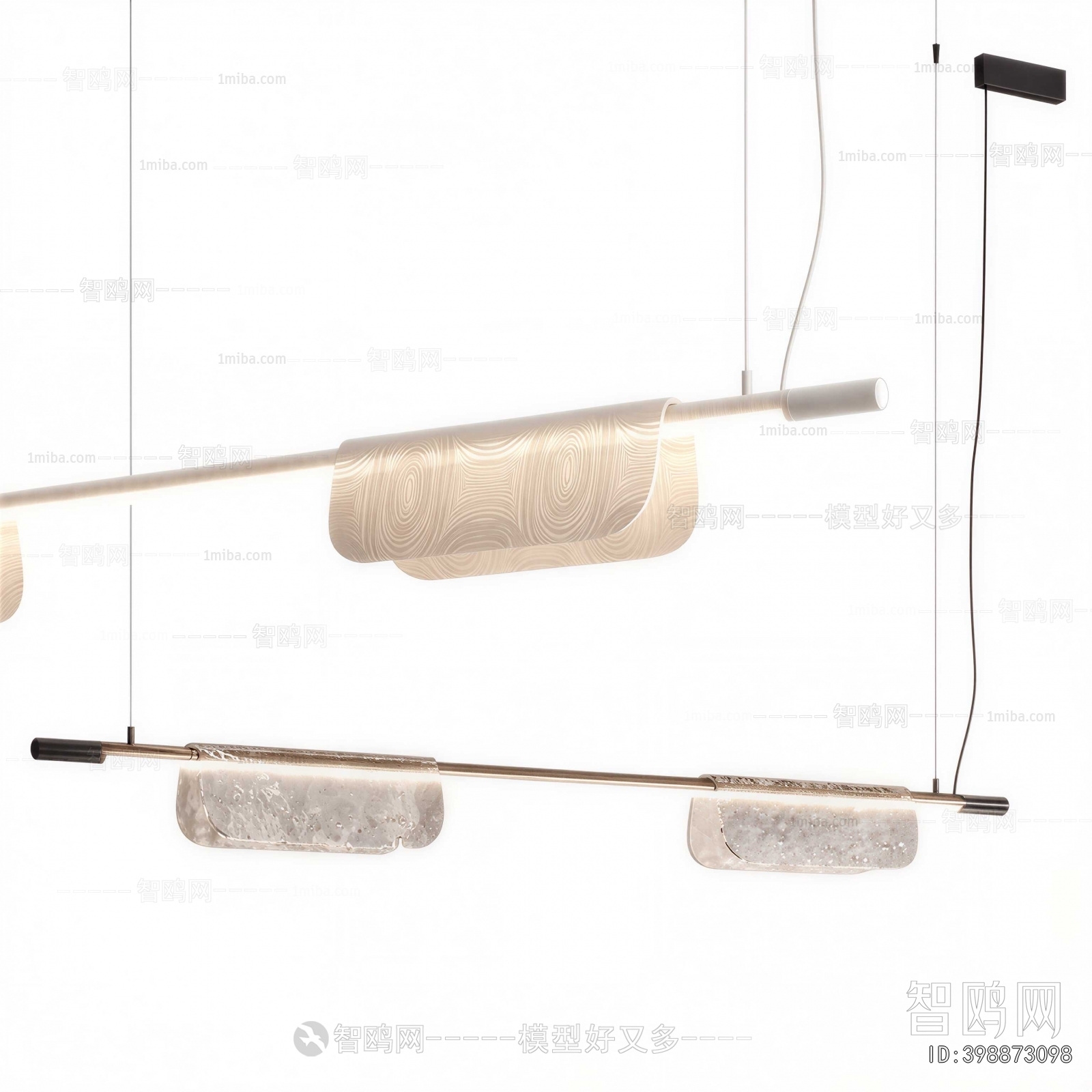 Modern Long Chandelier