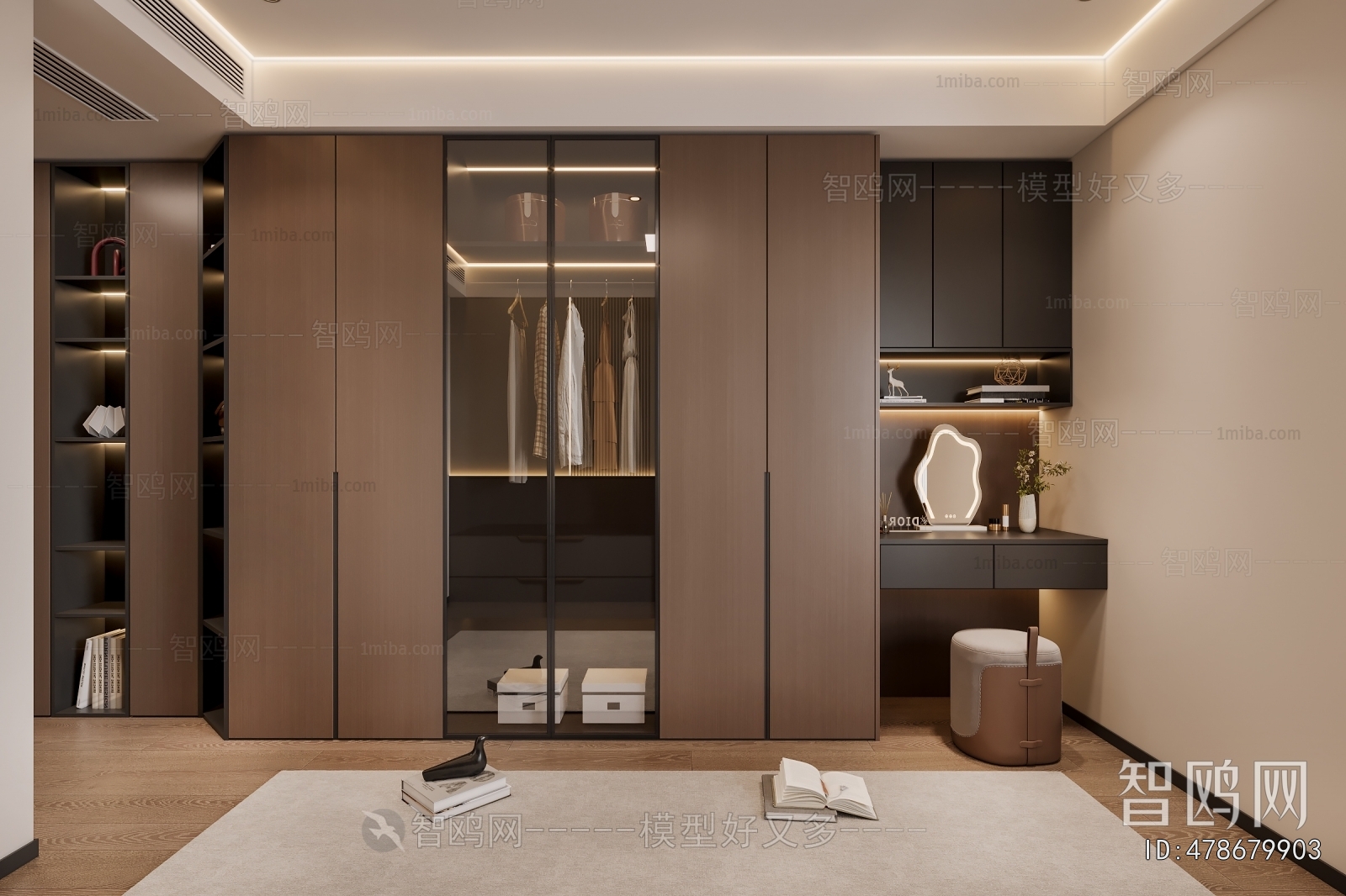 Modern Clothes Storage Area