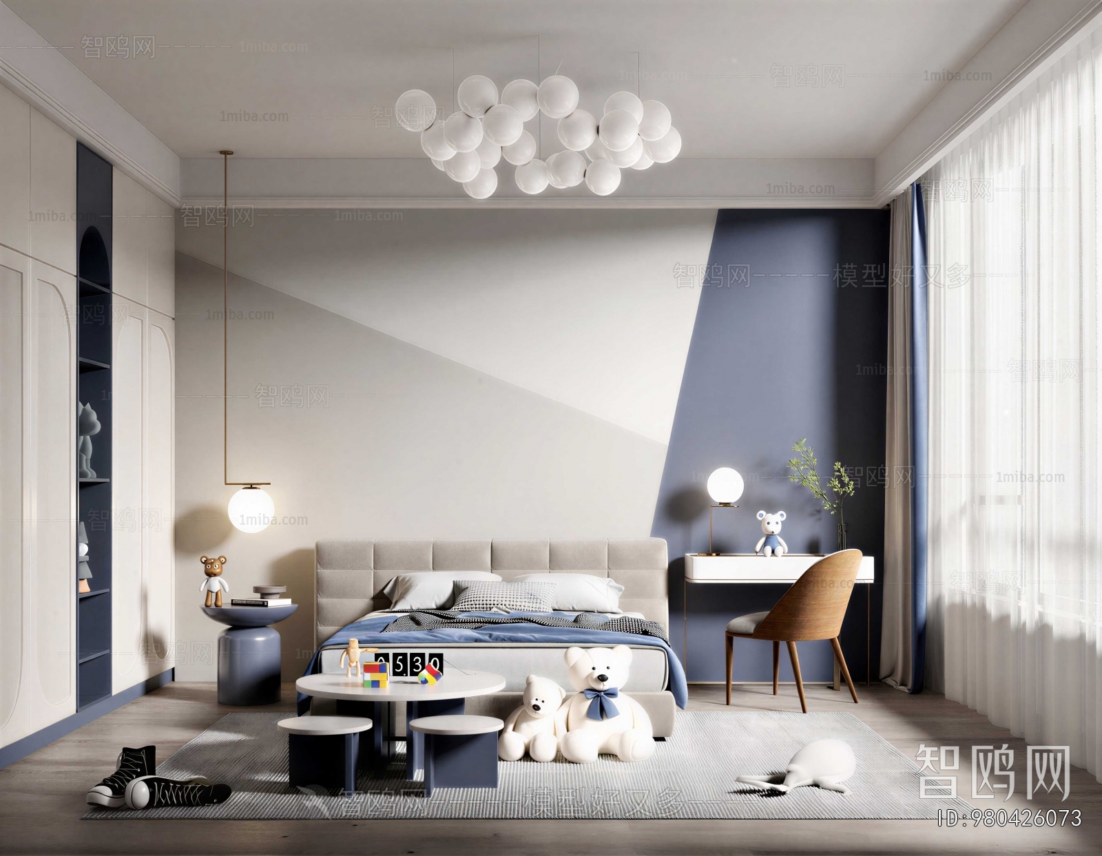Modern Boy's Room And Son's Room
