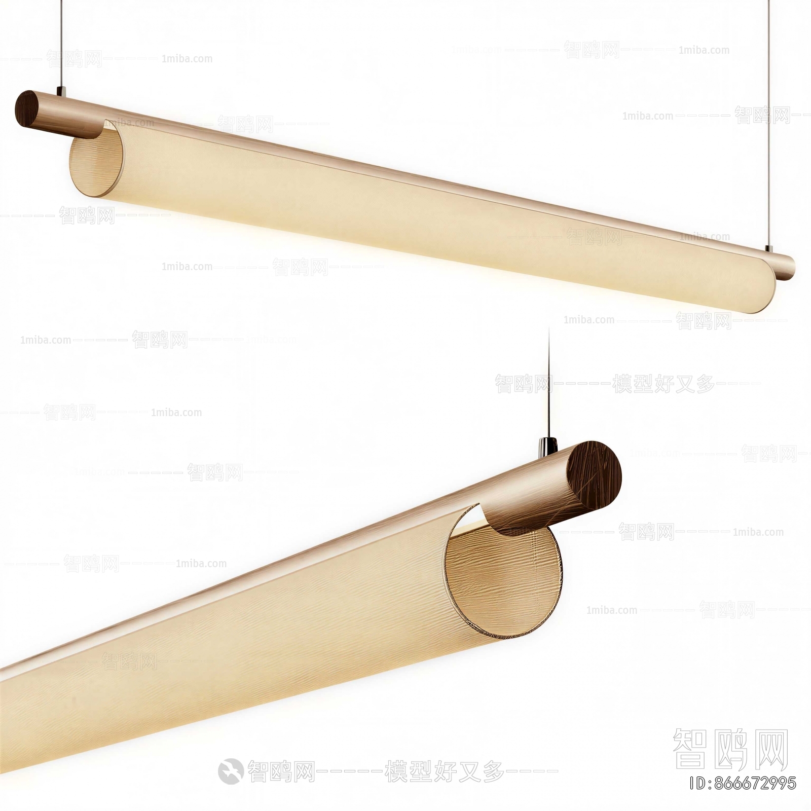 New Chinese Style Long Chandelier