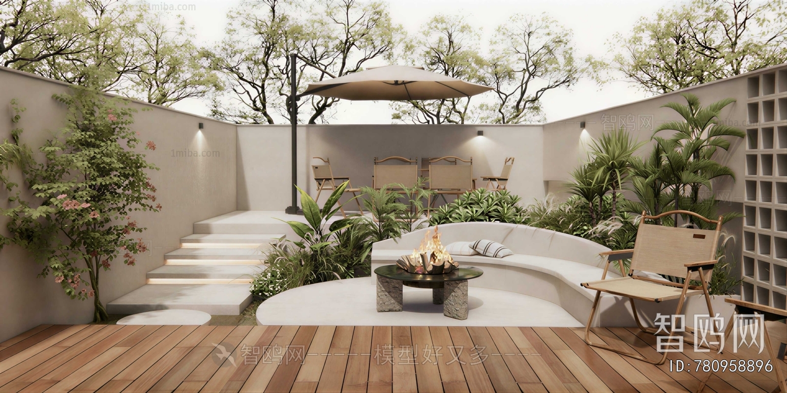 Modern Courtyard/landscape