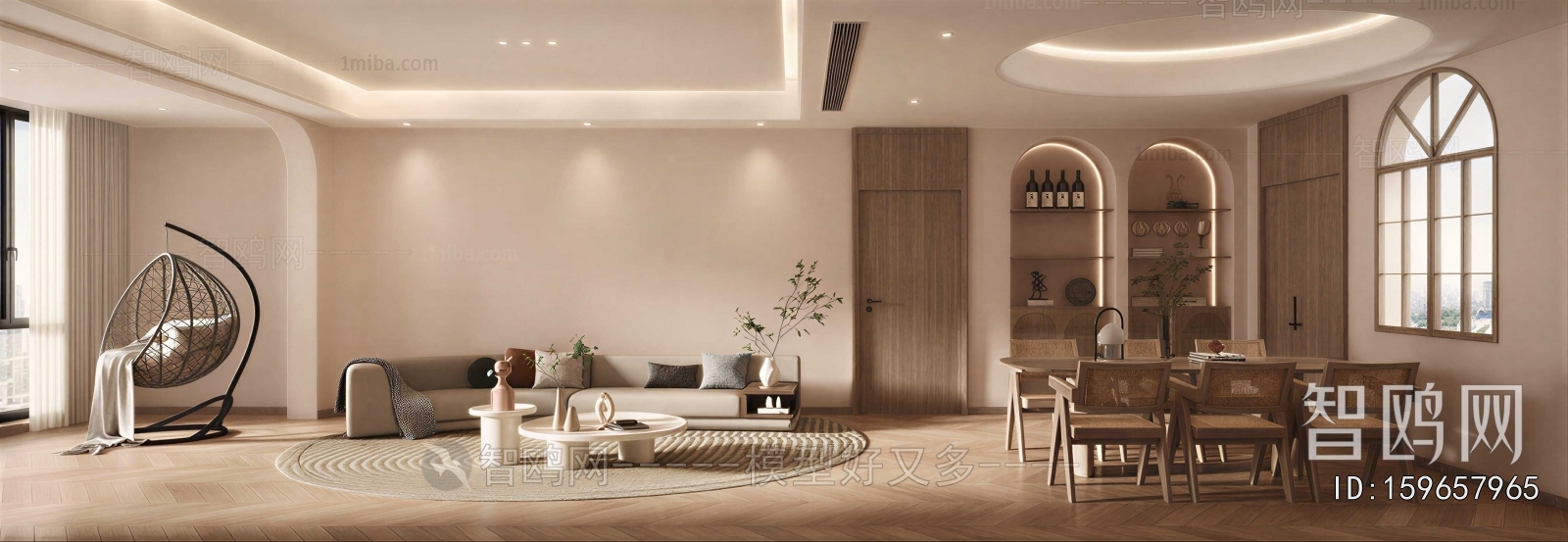 Wabi-sabi Style A Living Room