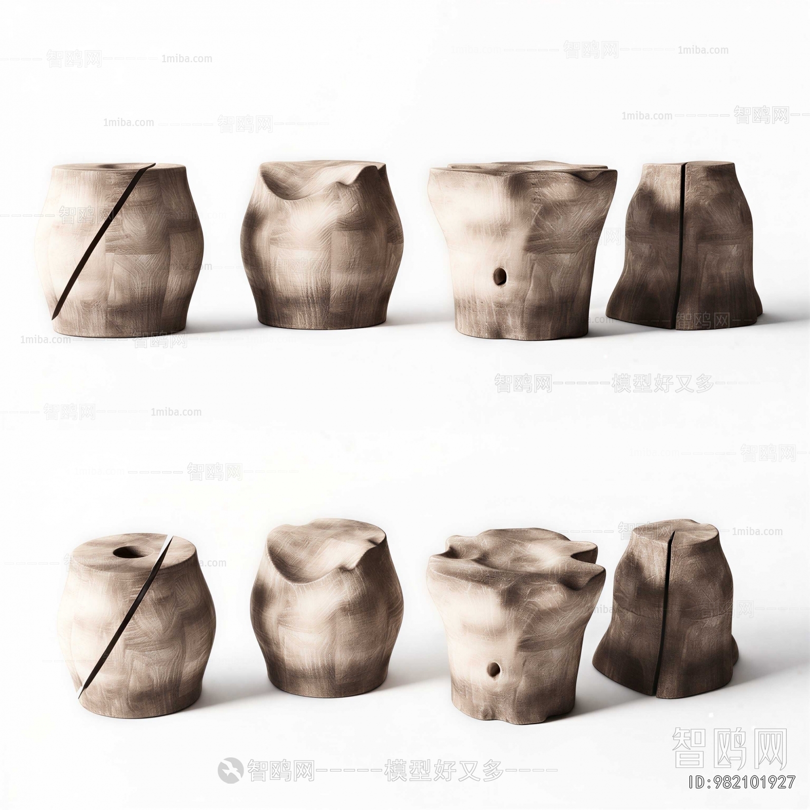 Wabi-sabi Style Stool