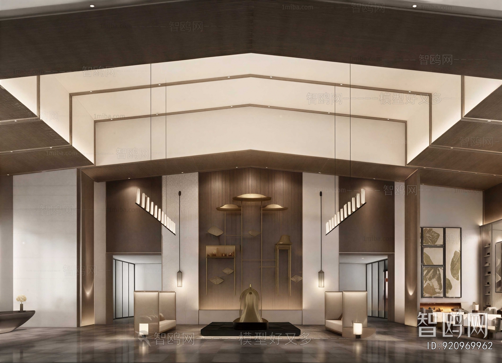New Chinese Style Lobby Hall