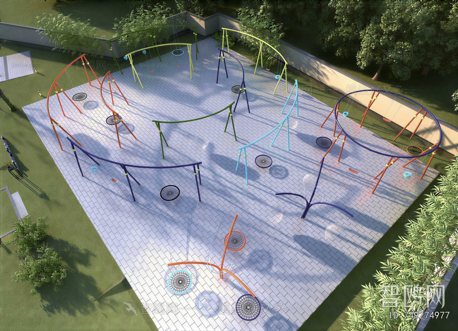 Modern Park Landscape