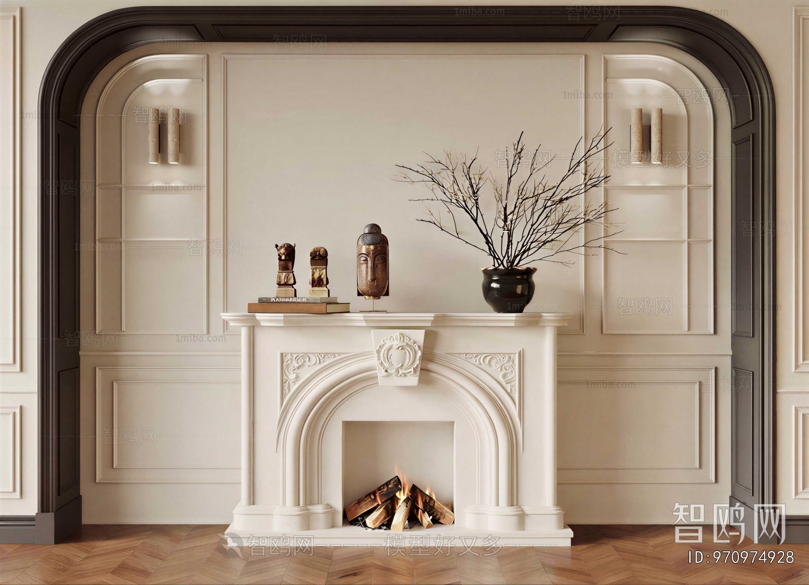 French Style Fireplace