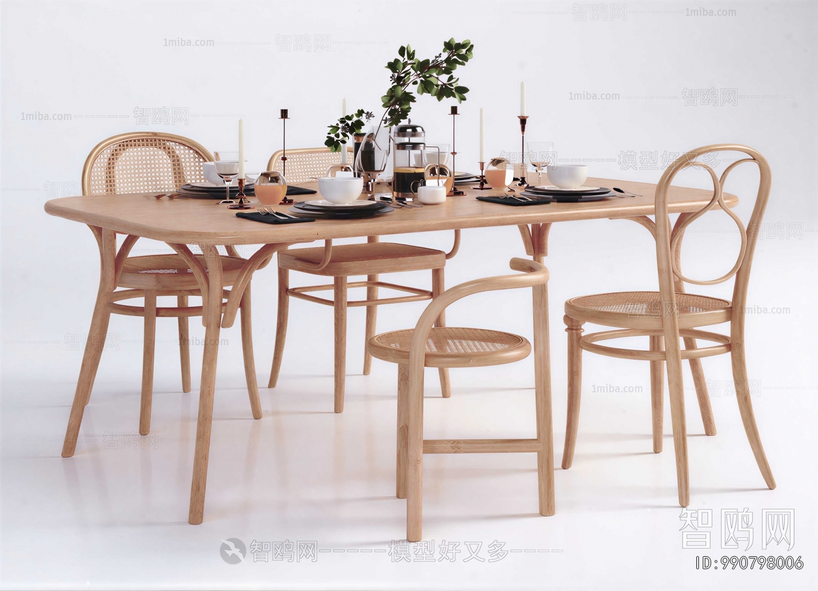 Nordic Style Dining Table And Chairs