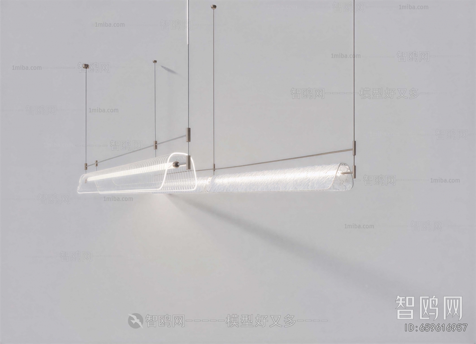 Modern Long Chandelier