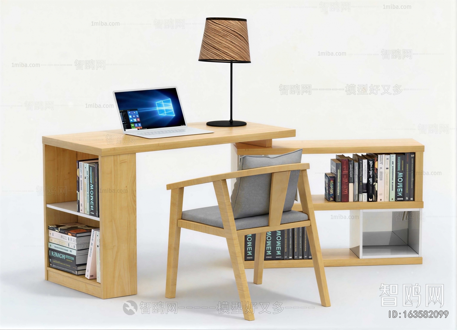Nordic Style Computer Desk And Chair