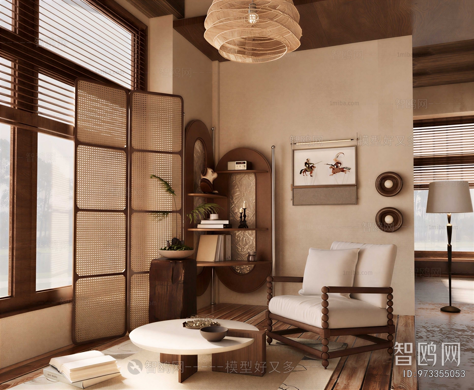 Wabi-sabi Style A Living Room