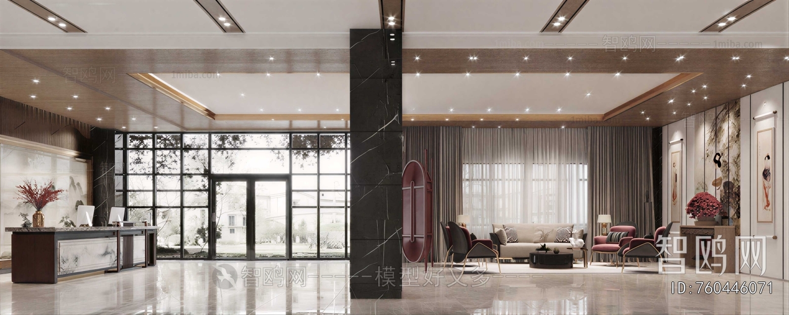 New Chinese Style Lobby Hall