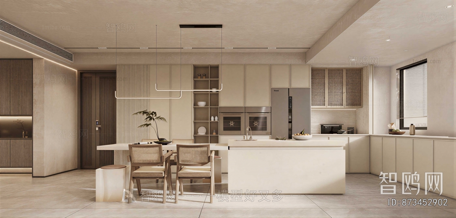 Wabi-sabi Style Dining Room