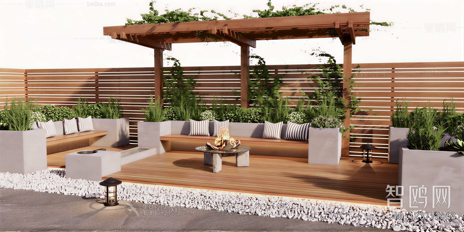 Modern Courtyard/landscape