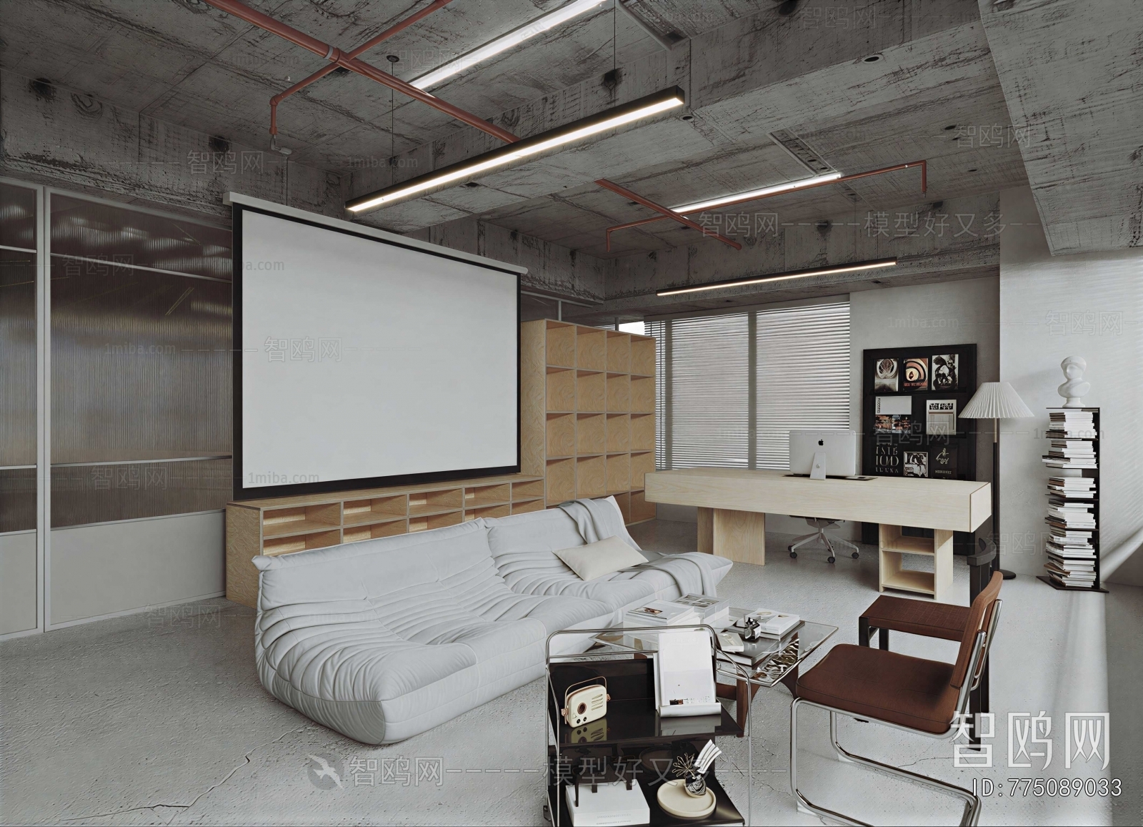 Industrial Style Manager's Office
