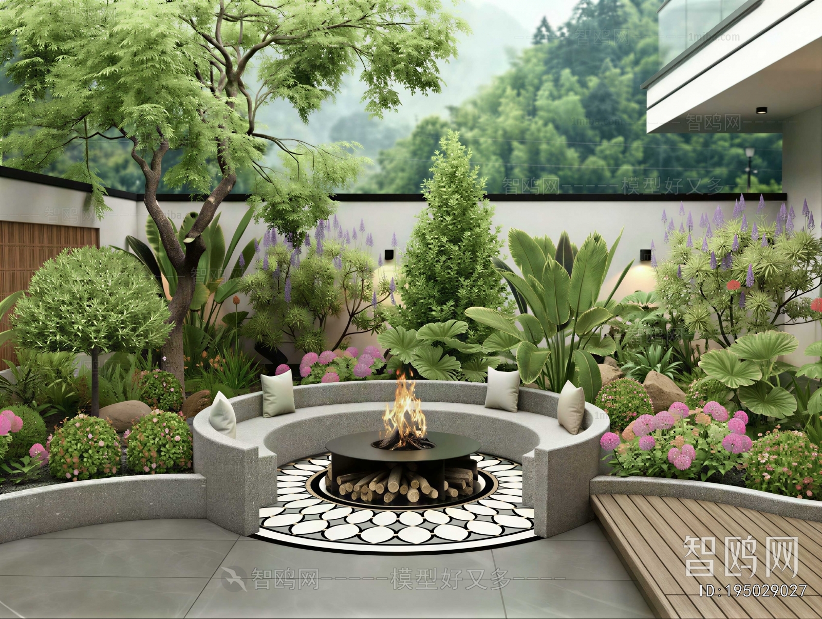 Modern Courtyard/landscape
