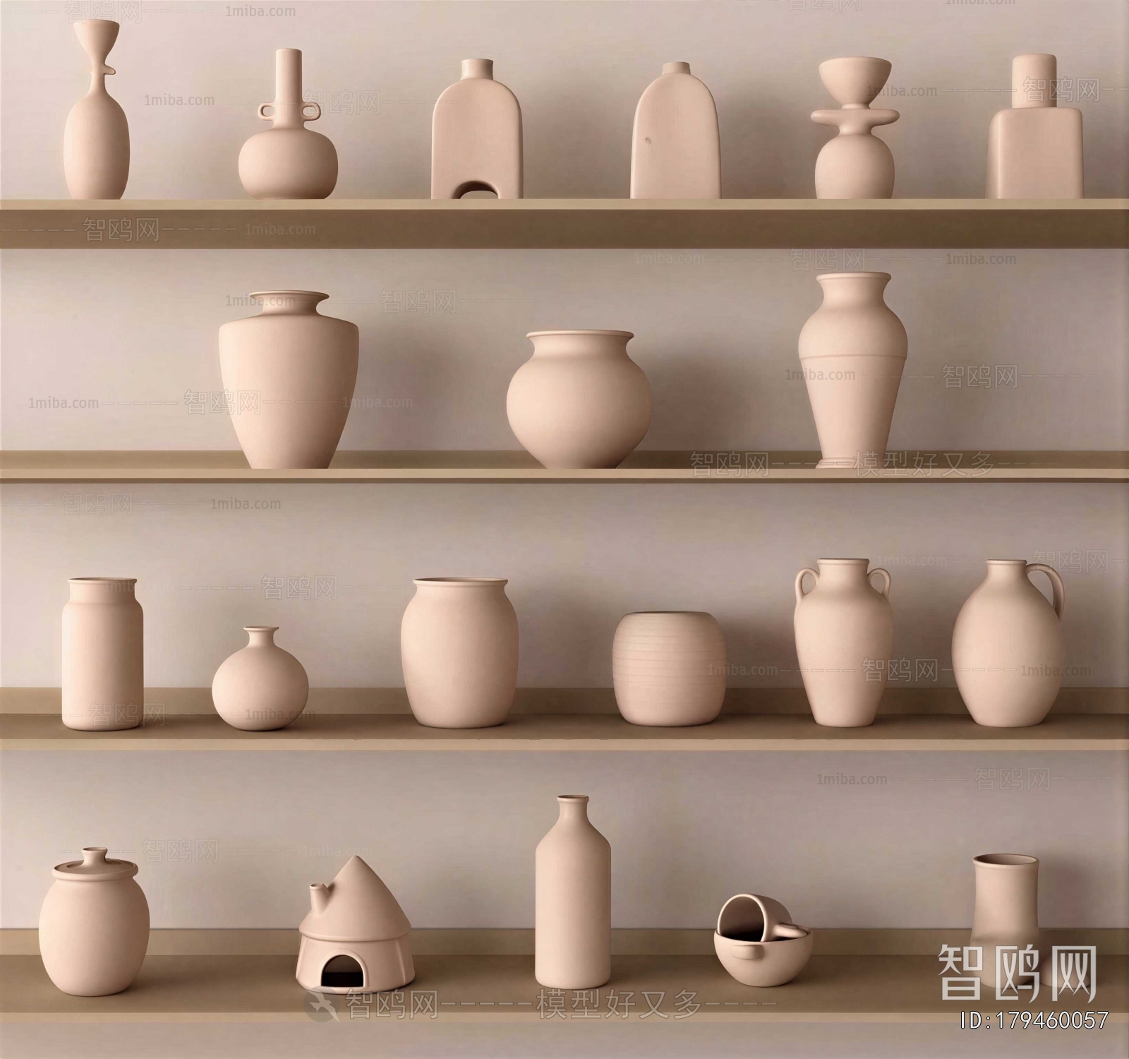 Wabi-sabi Style Clay Pot