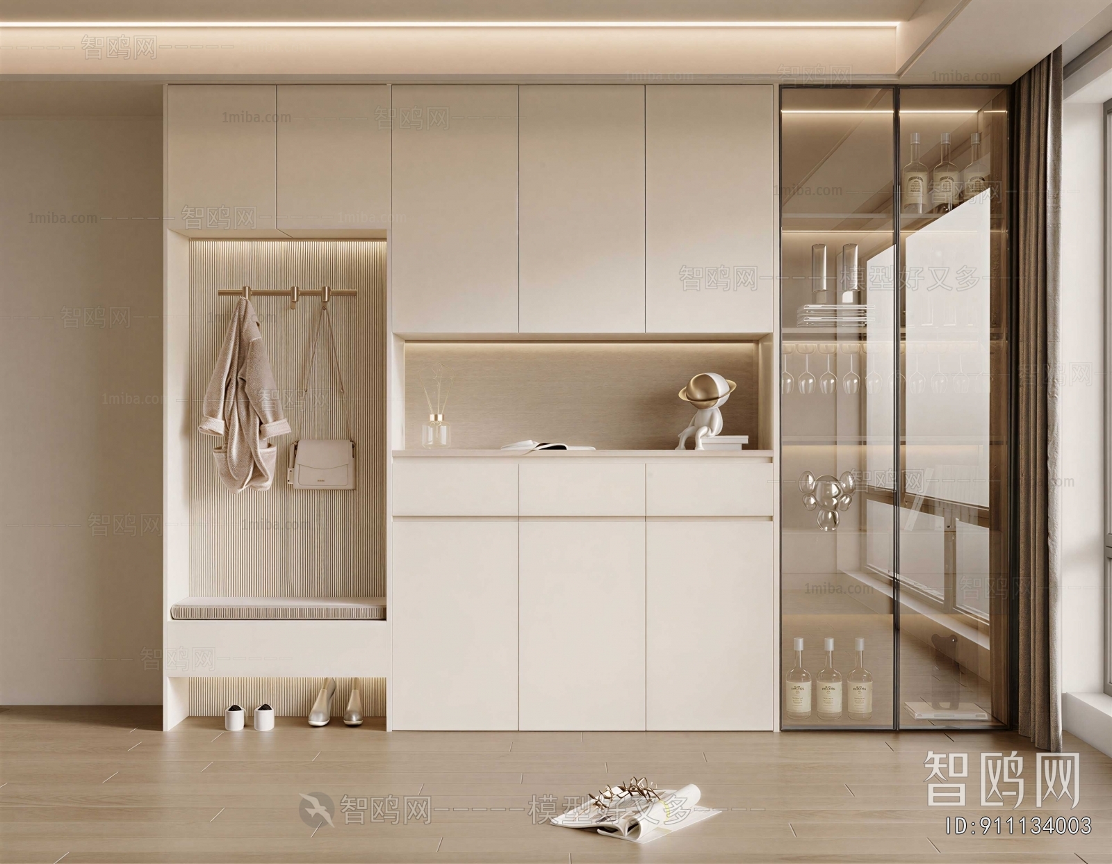 Modern Shoe Cabinet