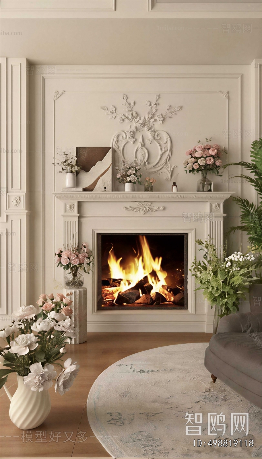 French Style Fireplace