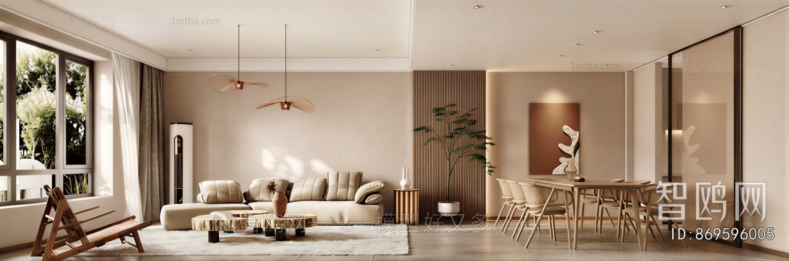 Wabi-sabi Style A Living Room